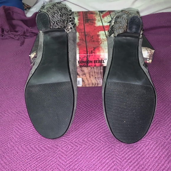 Grey Suede Booties - Picture 5 of 6